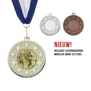 Medaille serie E4018 met gravure minimale afname 25 stuks